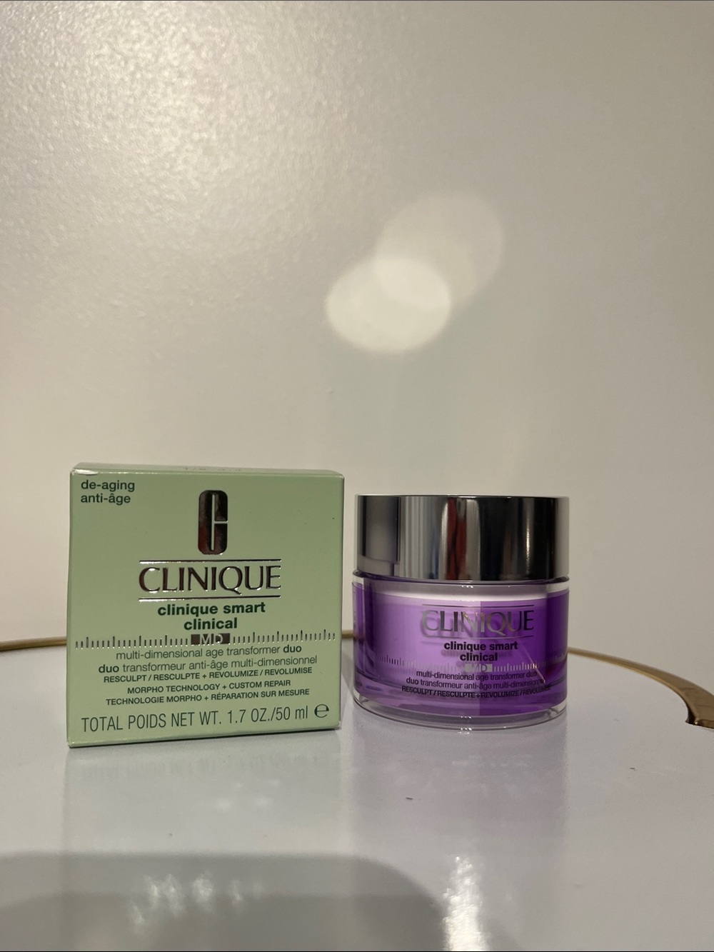 Clinique Purple and Silver Smart Clinical Multi-Dimensional Moisturizer Duo NIB